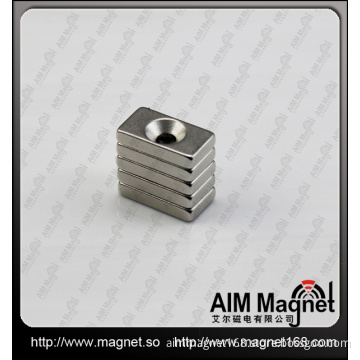 Strong rectangular neodymium magnet for curtain